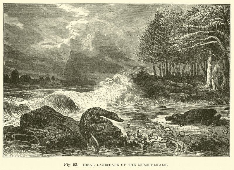 Paesaggio ideale del Muschelkalk da English School
