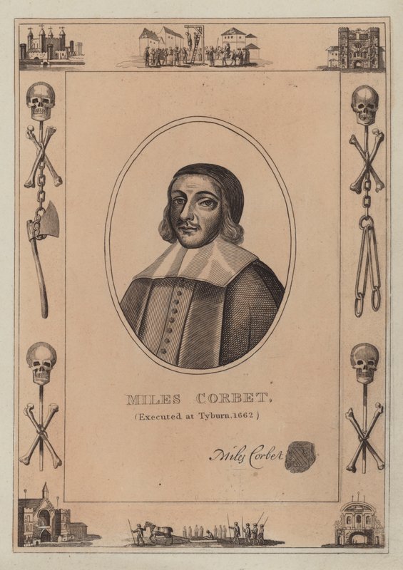 Miles Corbet, giustiziato a Tyburn, 1662 da English School