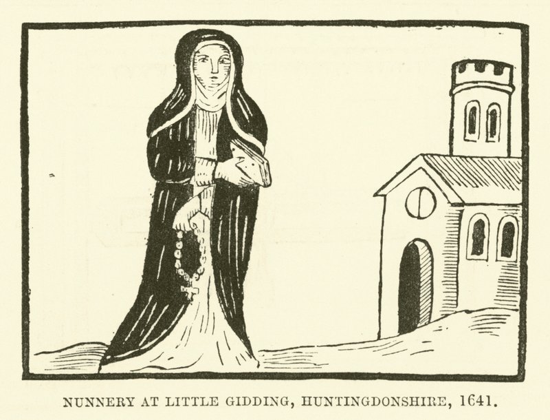 Monastero a Little Gidding, Huntingdonshire, 1641 da English School