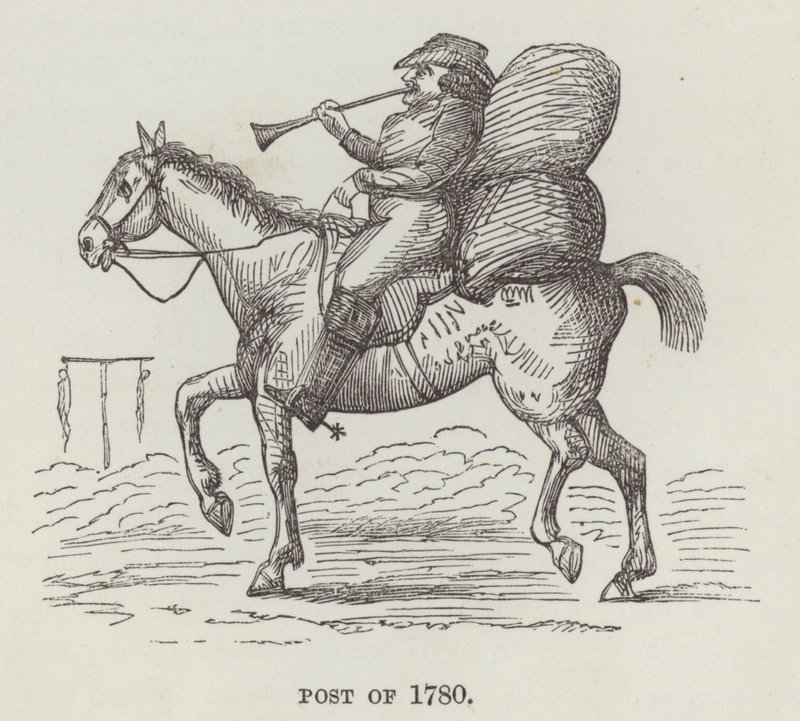 Posta del 1780 da English School