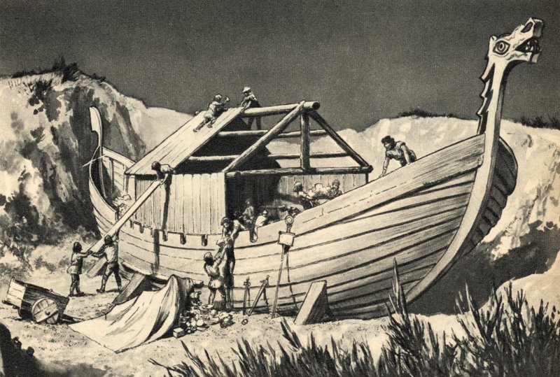 Sepoltura di una nave vichinga da English School