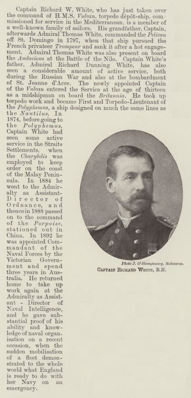 Capitano Richard White, RN da English Photographer