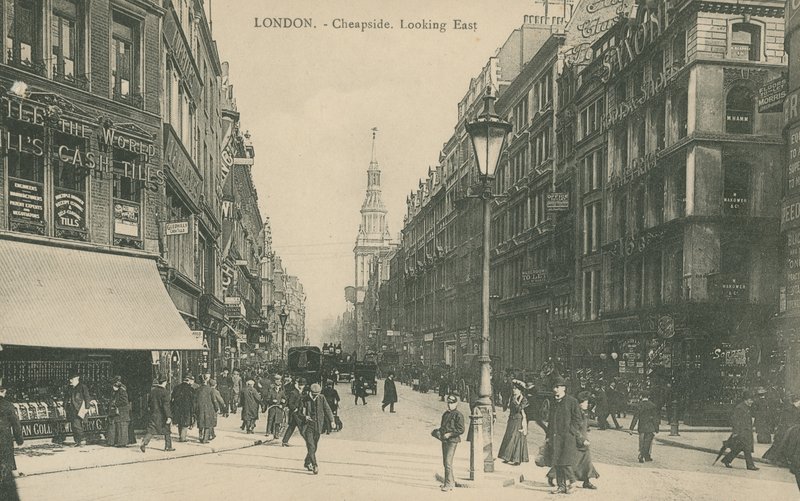 Cheapside guardando a Est, Londra da English Photographer