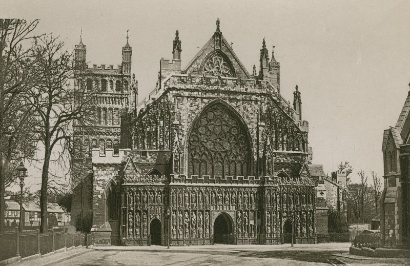 Cattedrale di Exeter, Facciata Ovest da English Photographer
