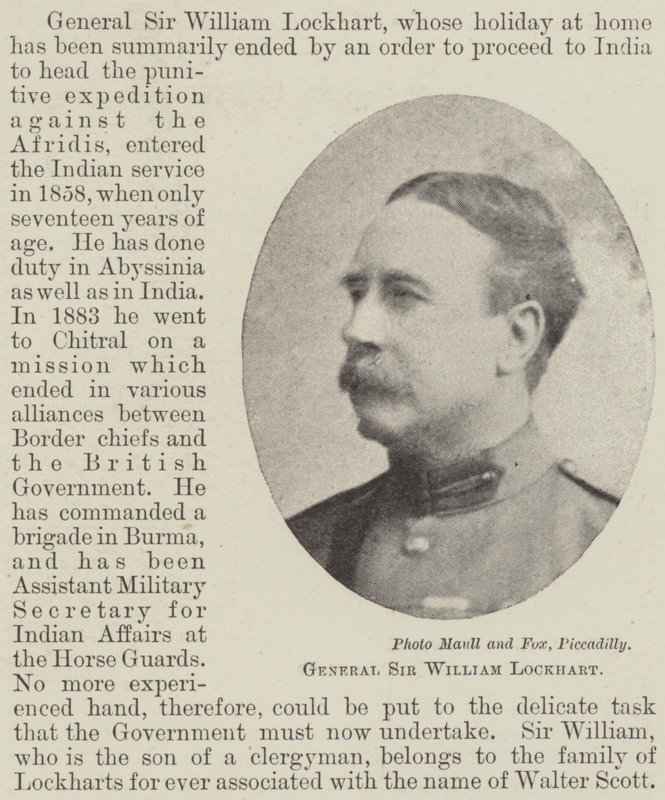Generale Sir William Lockhart da English Photographer