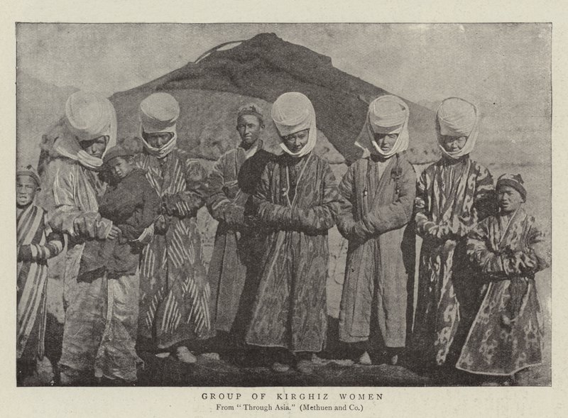 Gruppo di donne Kirghiz da English Photographer