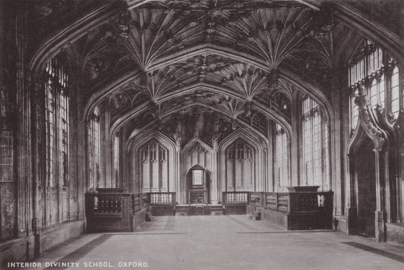 Interno della Scuola di Divinità, Oxford da English Photographer