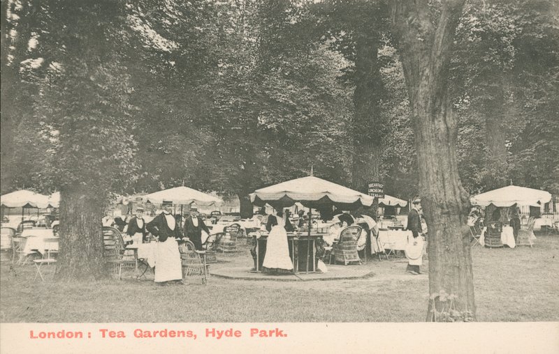 Giardini del tè, Hyde Park, Londra da English Photographer