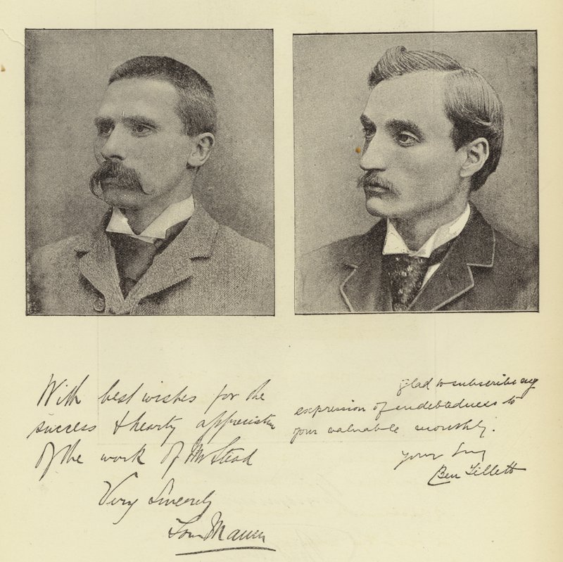 Ben Tillett e Tom Mann da English Photographer