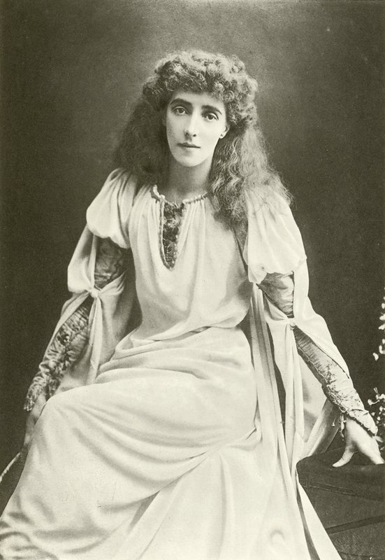 Mrs Beerbohm Tree come Ofelia (incisione) da English Photographer