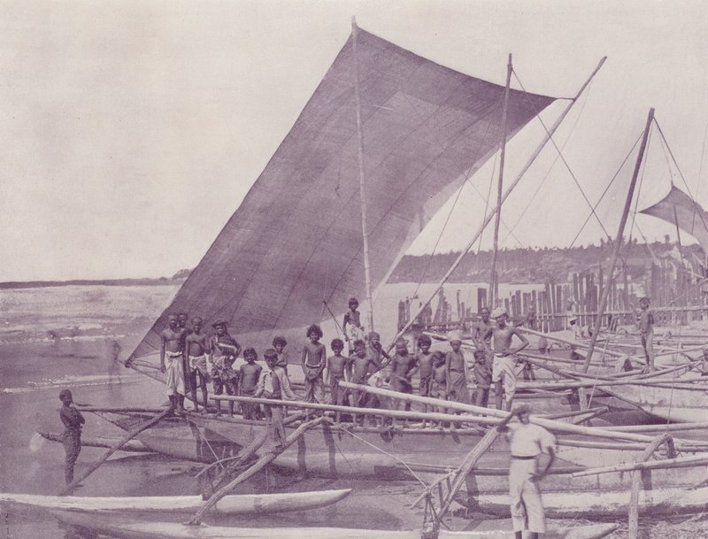 Barche da Pesca Nativi, Ceylon da English Photographer