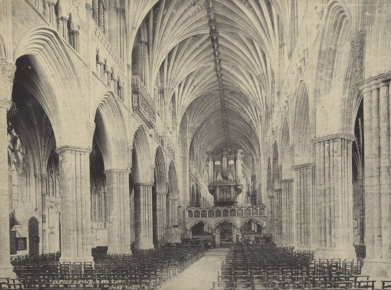 Navata della Cattedrale di Exeter, Devon da English Photographer