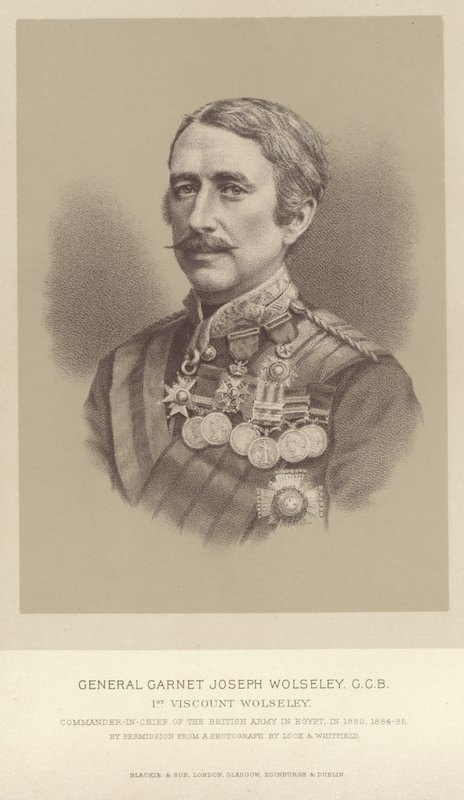 Ritratto del Generale Garnet Joseph Wolseley da English Photographer