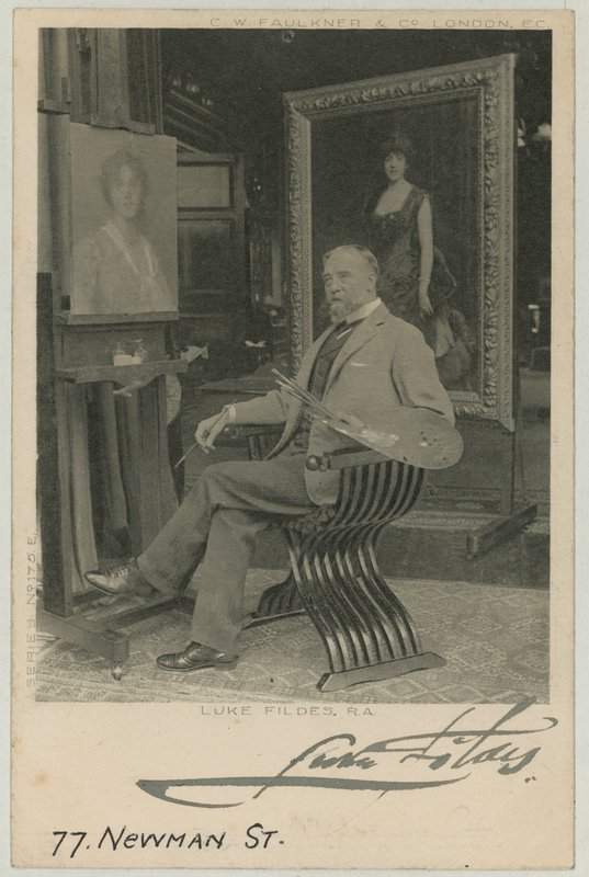 Ritratto di Luke Fildes da English Photographer
