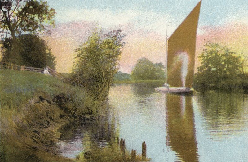 Postwick Reach, Whitlingham, vicino a Norwich da English Photographer