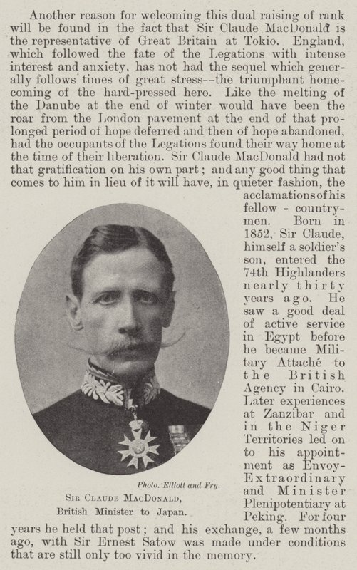 Sir Claude MacDonald, Ministro britannico in Giappone da English Photographer