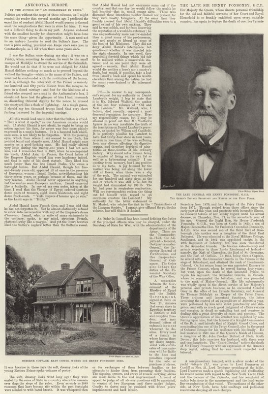 Sir Henry Ponsonby da English Photographer