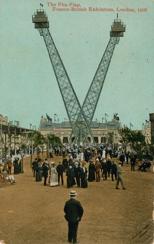 Il Flip-Flap, Esposizione Franco-Britannica, Londra, 1908 da English Photographer