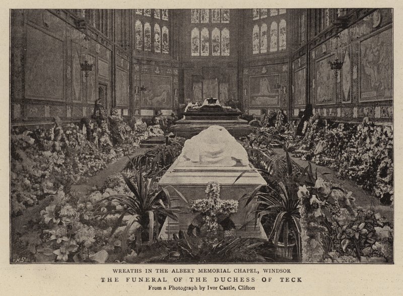 Il funerale della Duchessa di Teck da English Photographer