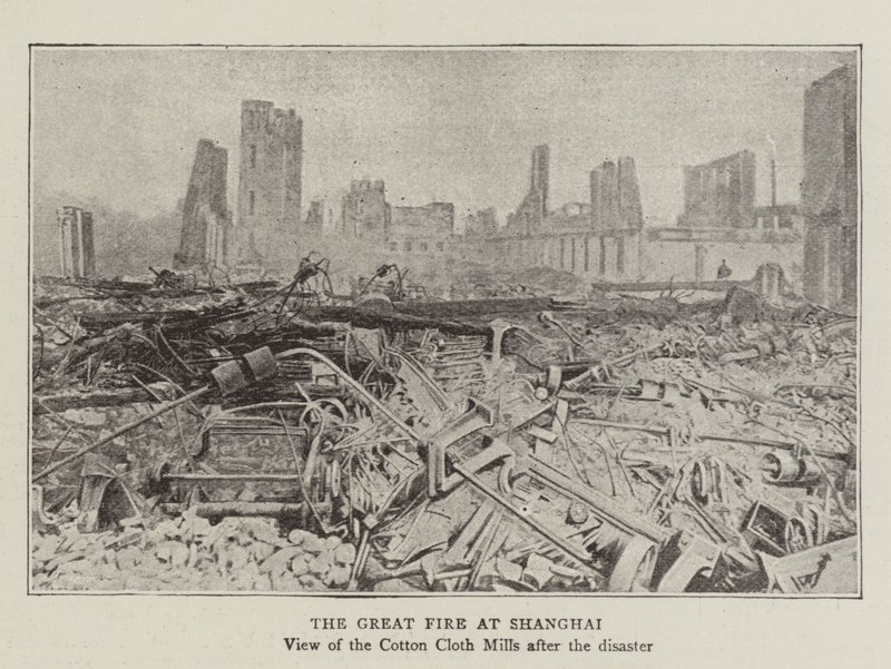 Il grande incendio a Shanghai da English Photographer