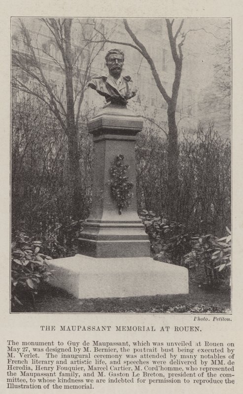 Il memoriale di Maupassant a Rouen da English Photographer