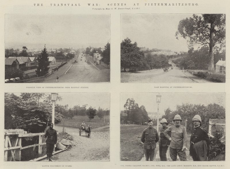 La guerra del Transvaal, scene a Pietermaritzburg da English Photographer