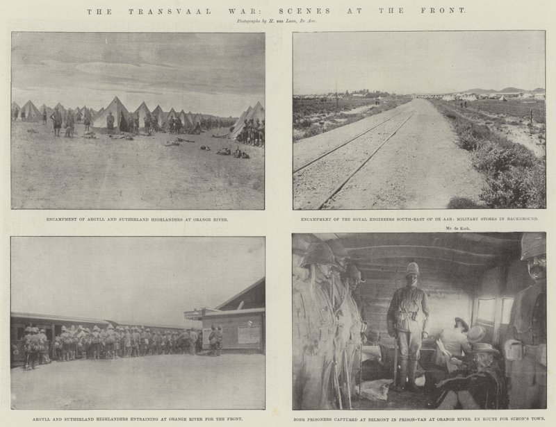 La guerra del Transvaal, scene al fronte da English Photographer