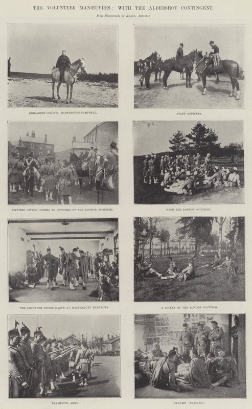 Le manovre dei volontari, con il contingente di Aldershot da English Photographer
