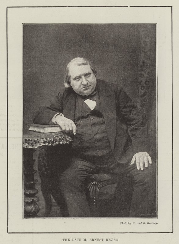 Il defunto M Ernest Renan da English Photographer