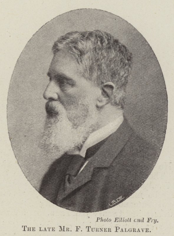 Il defunto Signor F Turner Palgrave da English Photographer