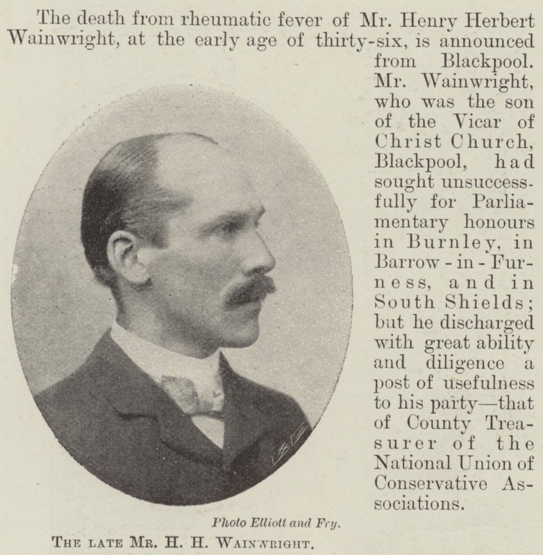 Il defunto Signor H H Wainwright da English Photographer
