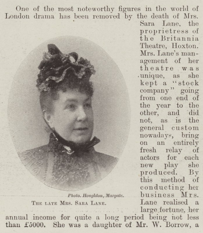 La defunta Mrs Sara Lane da English Photographer