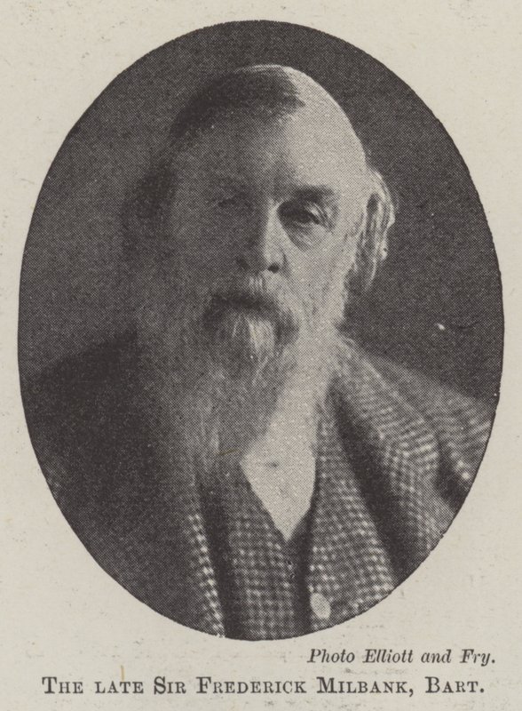 Il defunto Sir Frederick Milbank, baronetto da English Photographer