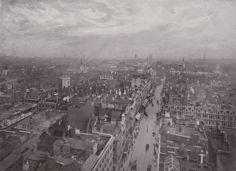 Vista dalla chiesa di Bow, verso est da English Photographer