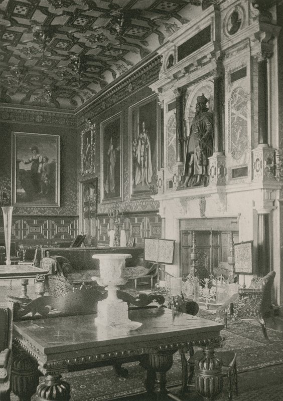 Sala da disegno invernale, Hatfield House da English Photographer