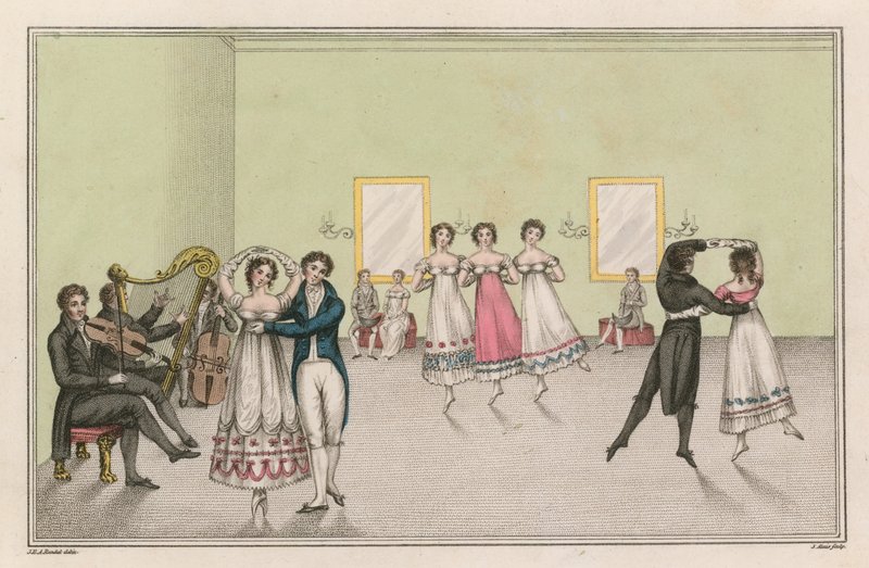 Un gruppo di ballerini di valzer da English School