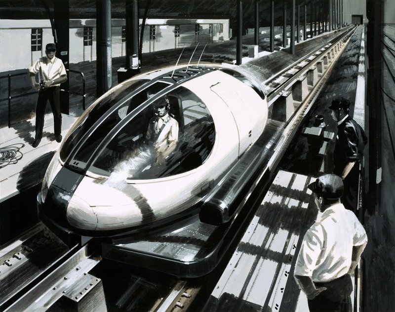 Un veicolo di prova maglev in Giappone da English School