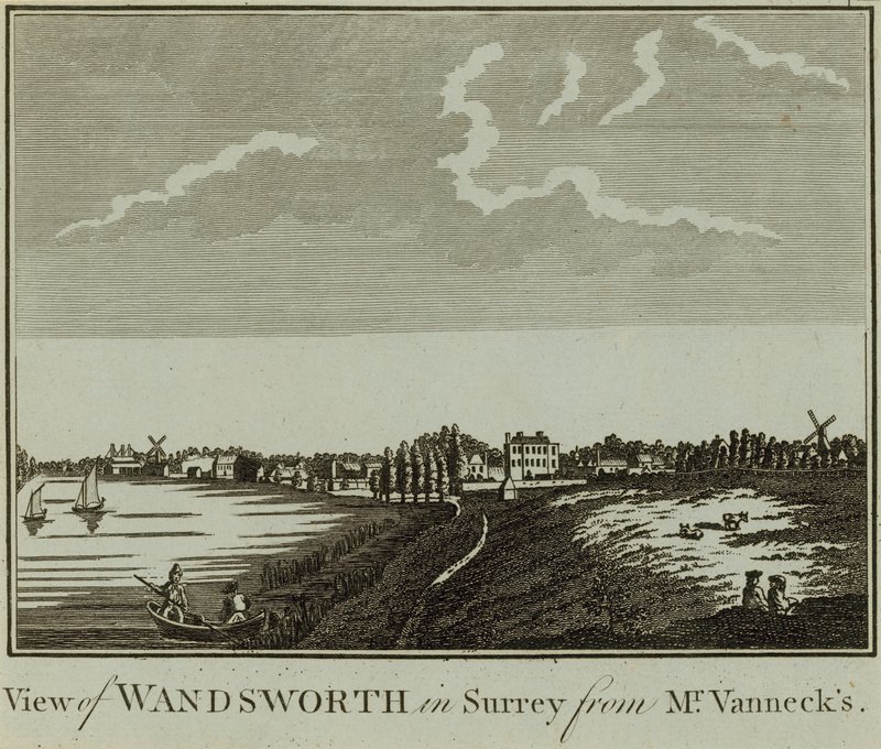 Una vista di Wandsworth nel Surrey da English School