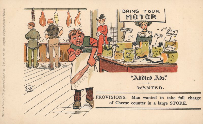 Cartolina Addled Ads da English School