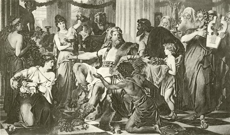 Alarico ad Atene (incisione) da English School