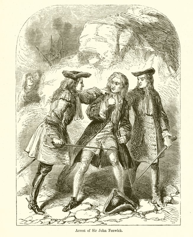 Arresto di Sir John Fenwick da English School