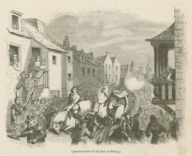 Assassinio del conte di Moray da English School