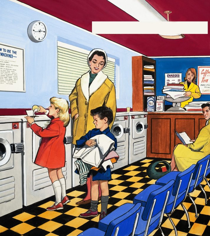 Alla lavanderia automatica da English School