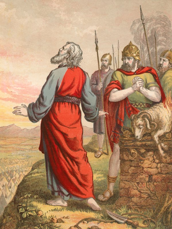 Balaam che benedice il popolo da English School