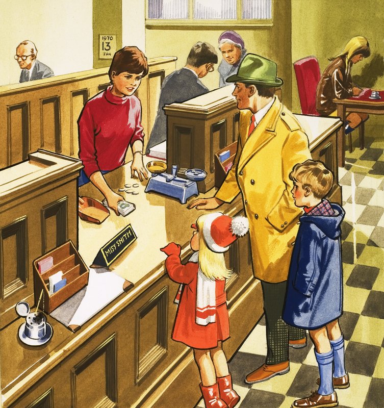 Cassiere di banca da English School