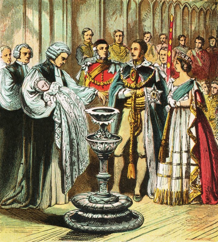 Battesimo del Principe di Galles da English School