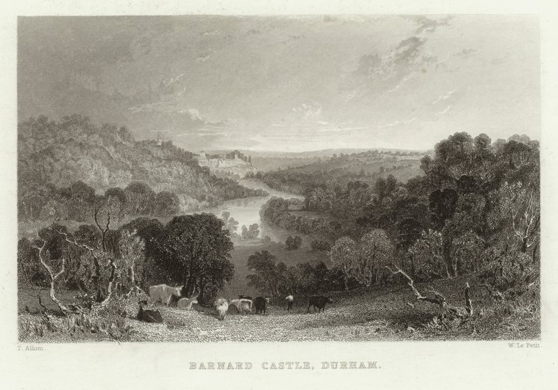 Castello di Barnard, Durham da English School