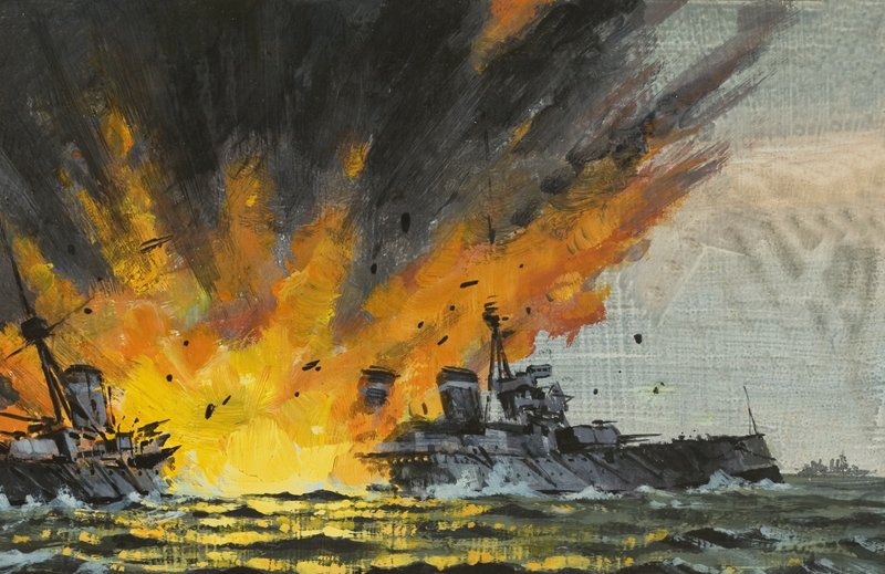 Nave da guerra affondata da English School