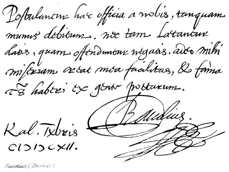 Baudius, (Dominic) da English School