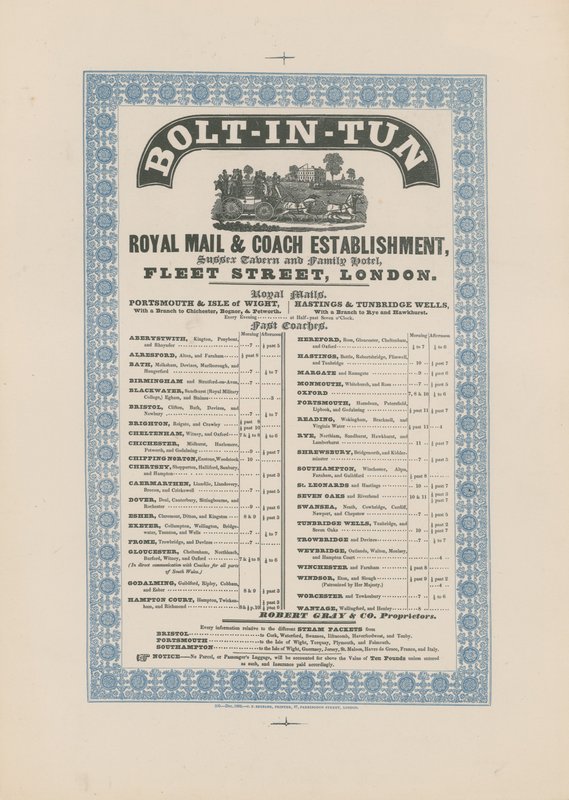 Bolt-in-Tun Royal Mail & Coach Establishment da English School